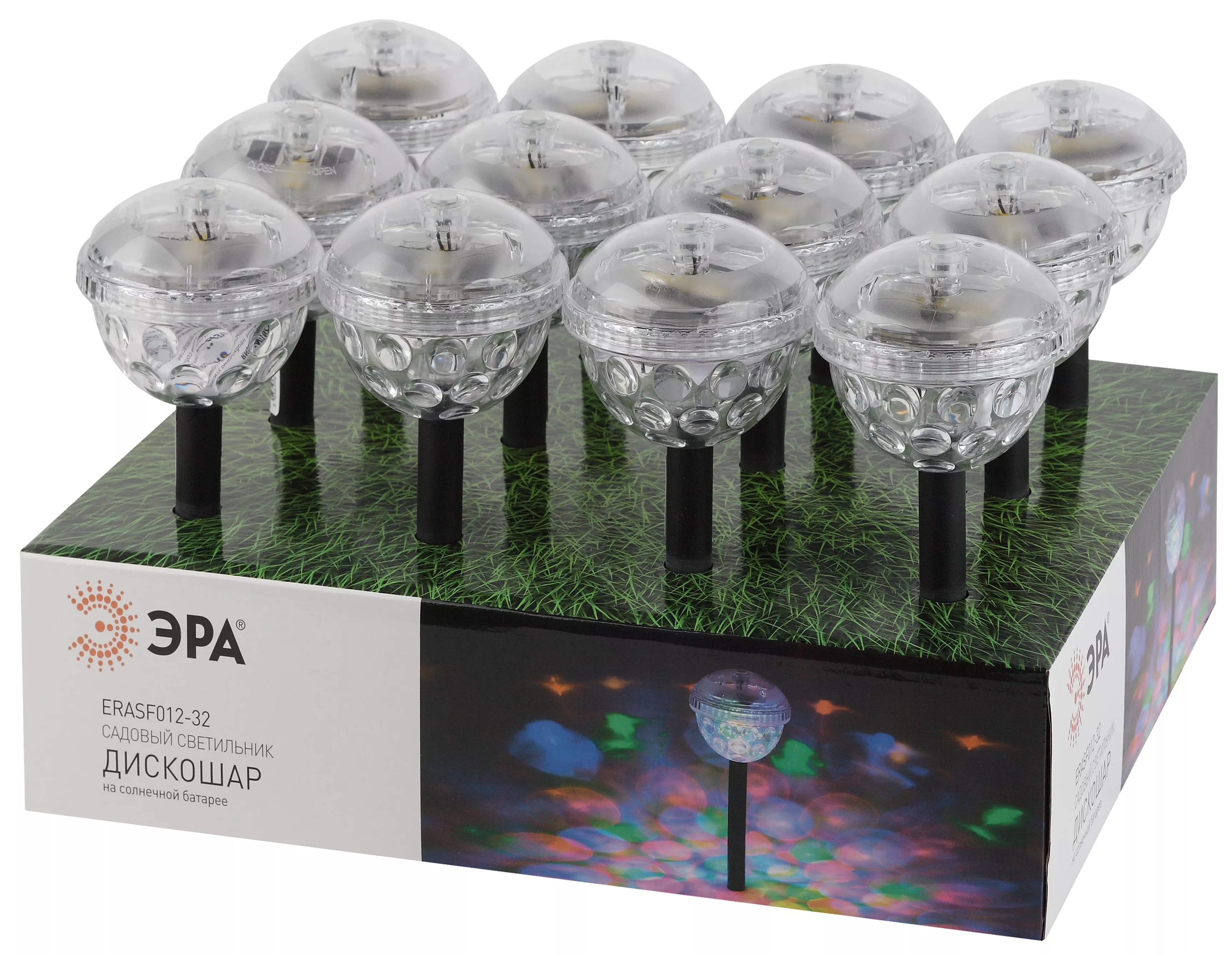 Светильник Эра садовый Дискошар на солнечной батарее по цене 