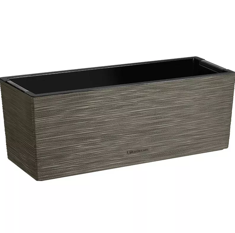 Кашпо балконное Ла Декоро 50см 10л трюфель, пластик арт.КШ-2349 по цене 