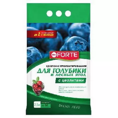 Удобрение сухое БОНА ФОРТЕ для голубики и лесных ягод минеральное 2,5кг по цене 