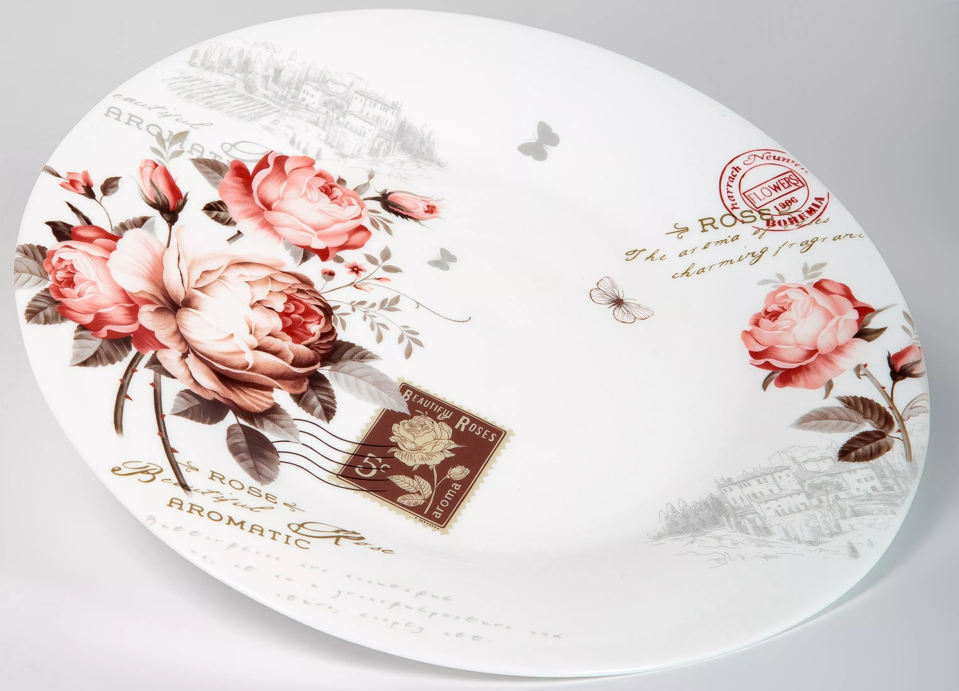 Тарелка Жозефина мелкая 20см стеклокерамика арт.197-21016 по цене 