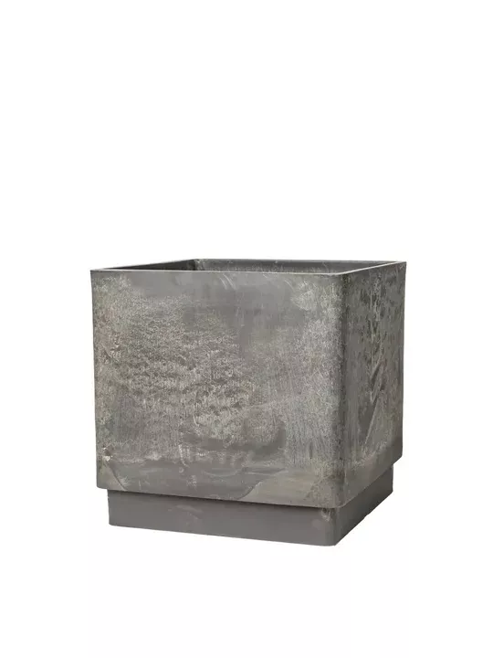 Горшок для растений ГринШип Куб серый 40х40см, пластик, арт.H-16UF40 по цене 