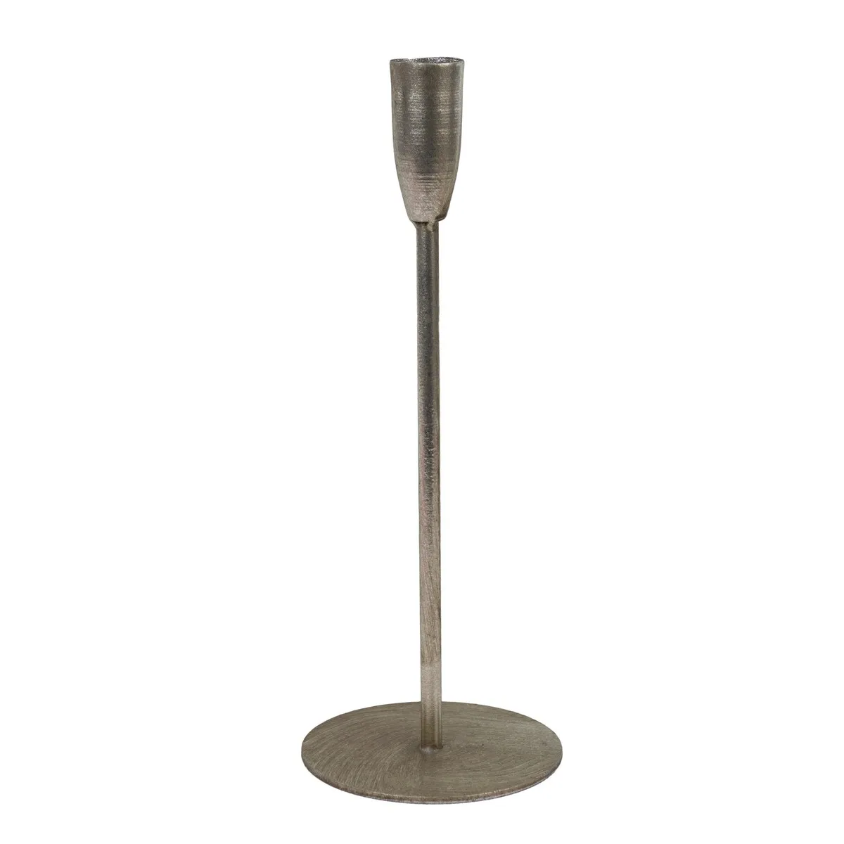 Подсвечник 26x10см серебряный, металл по цене 