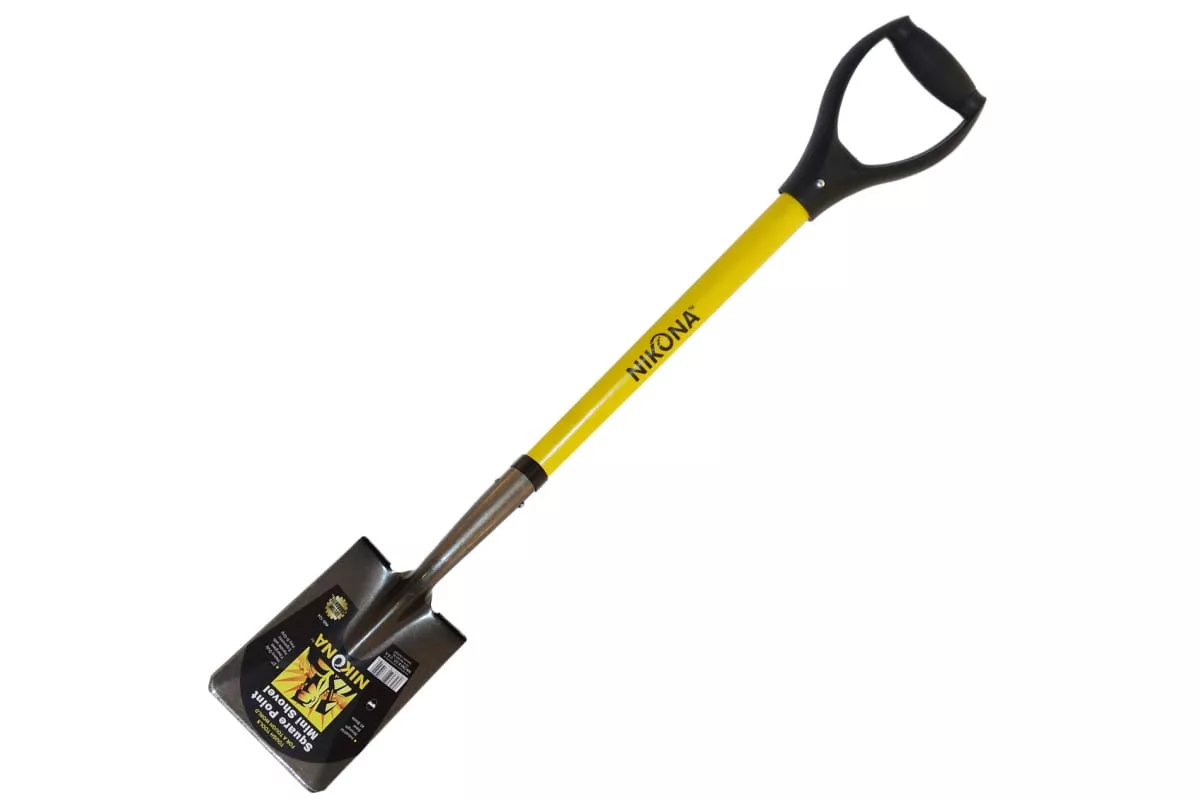Лопата совковая мини строительная с фибергласовой ручкой Никона 68-104 по цене 