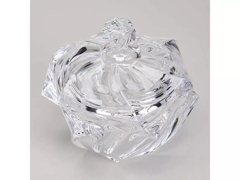 Блюдо с крышкой Лефард Богема 11,5x11,5см, стекло арт.195-230 по цене 
