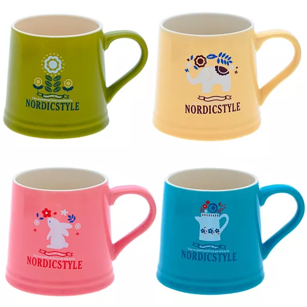 Кружка, 280 мл, H11.2 см, 4 в. по цене 