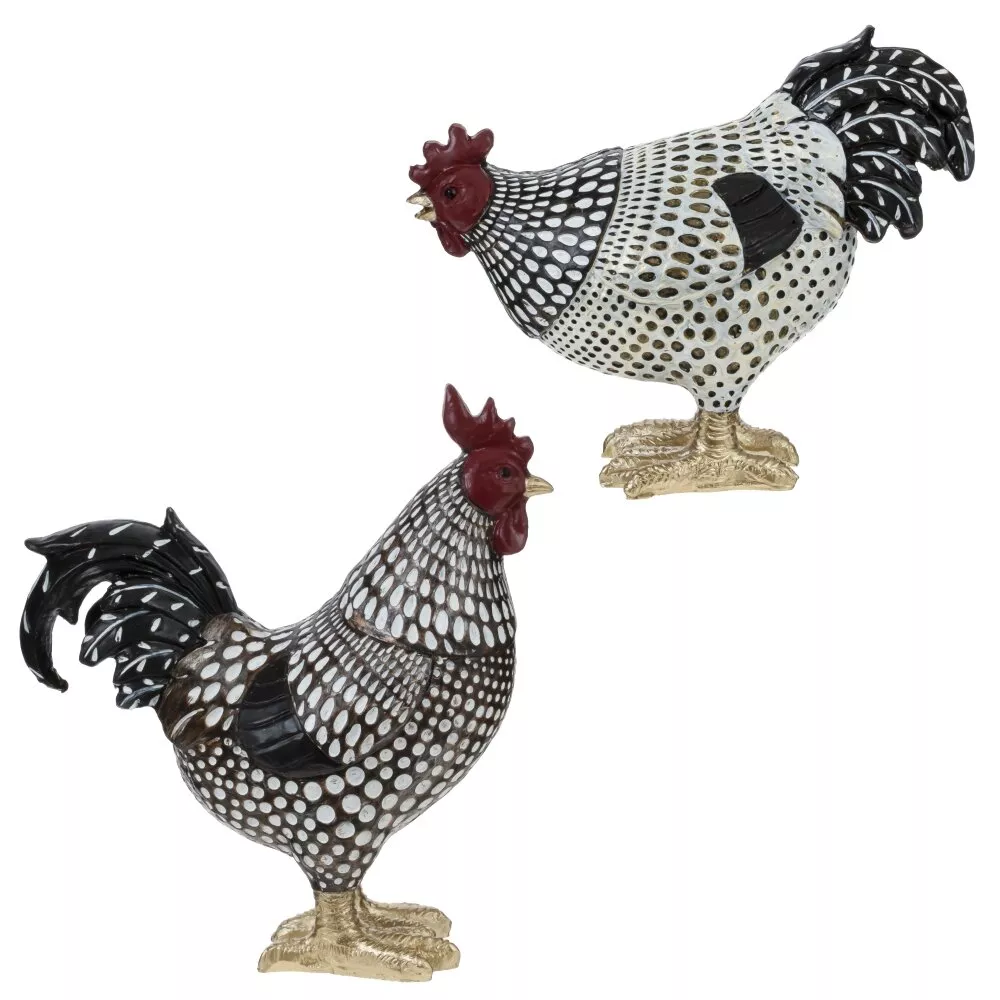 Фигурка декоративная Петух/Курица 13х6х15см арт.797546 по цене 