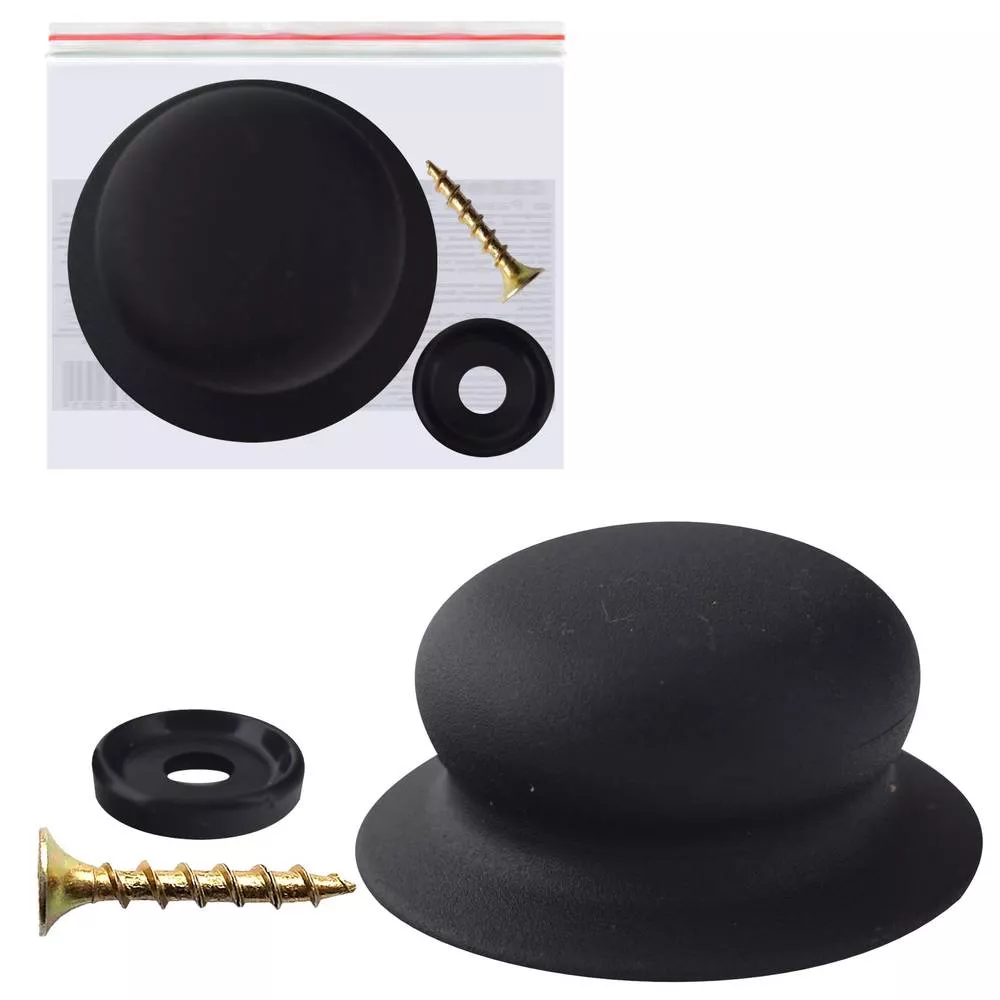 Ручка для крышки с саморезом диаметр 6см арт.МТ76-79 по цене 