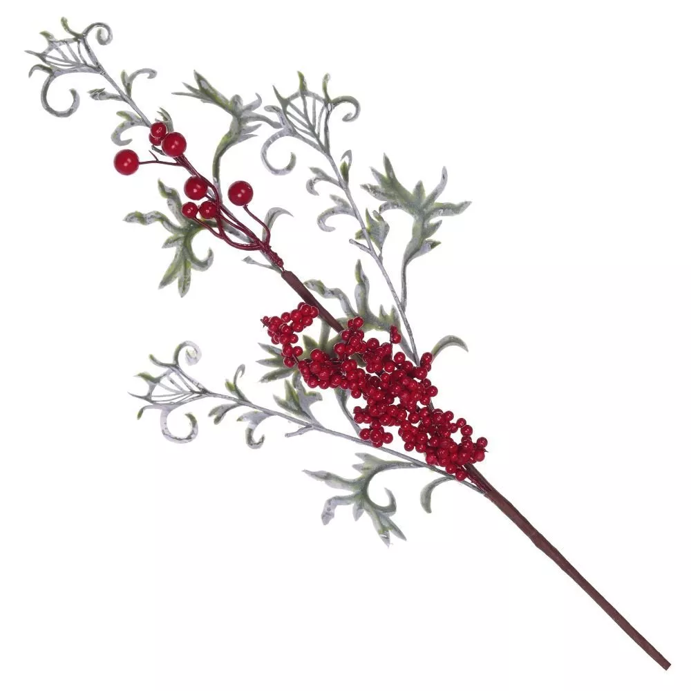 Изделие декоративное Ветка рябины ажурная 15х12х60см по цене 