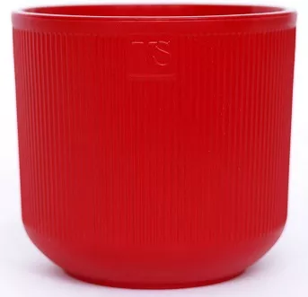 Горшок Росси ВипСет с дренажной системой 13х14,5х14,5см 1,9л пластик красный по цене 