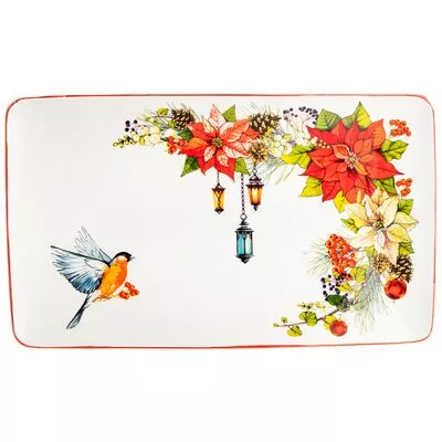 Тарелка Лефард Торжество фарфор белый 25,4х15см по цене 