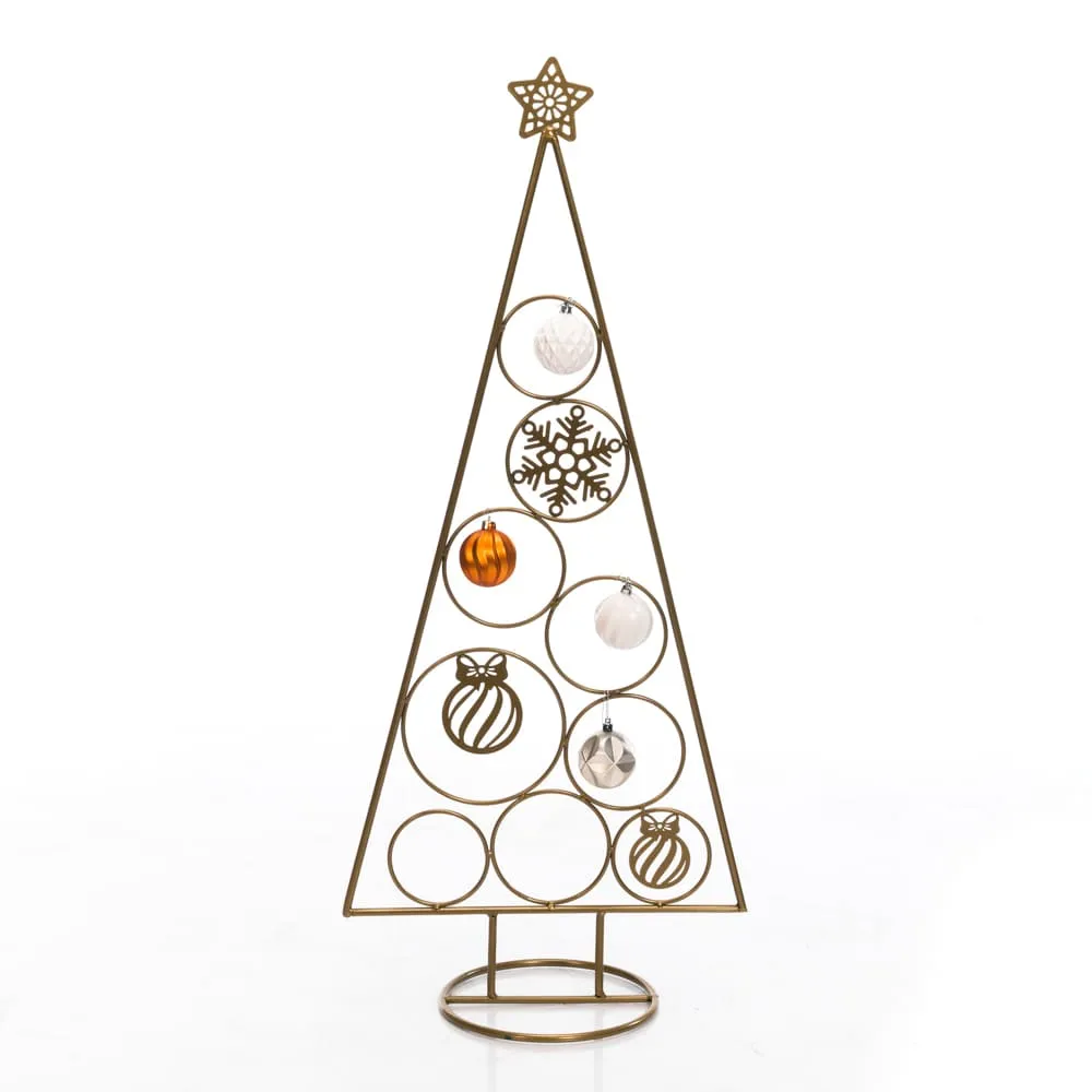 Елка кованая под шары металл золото 95х22х41см арт.217-019G по цене 