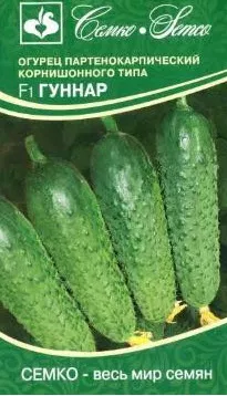 Семена Огурец партенокарпический Гуннар F1 5 шт Семко 
