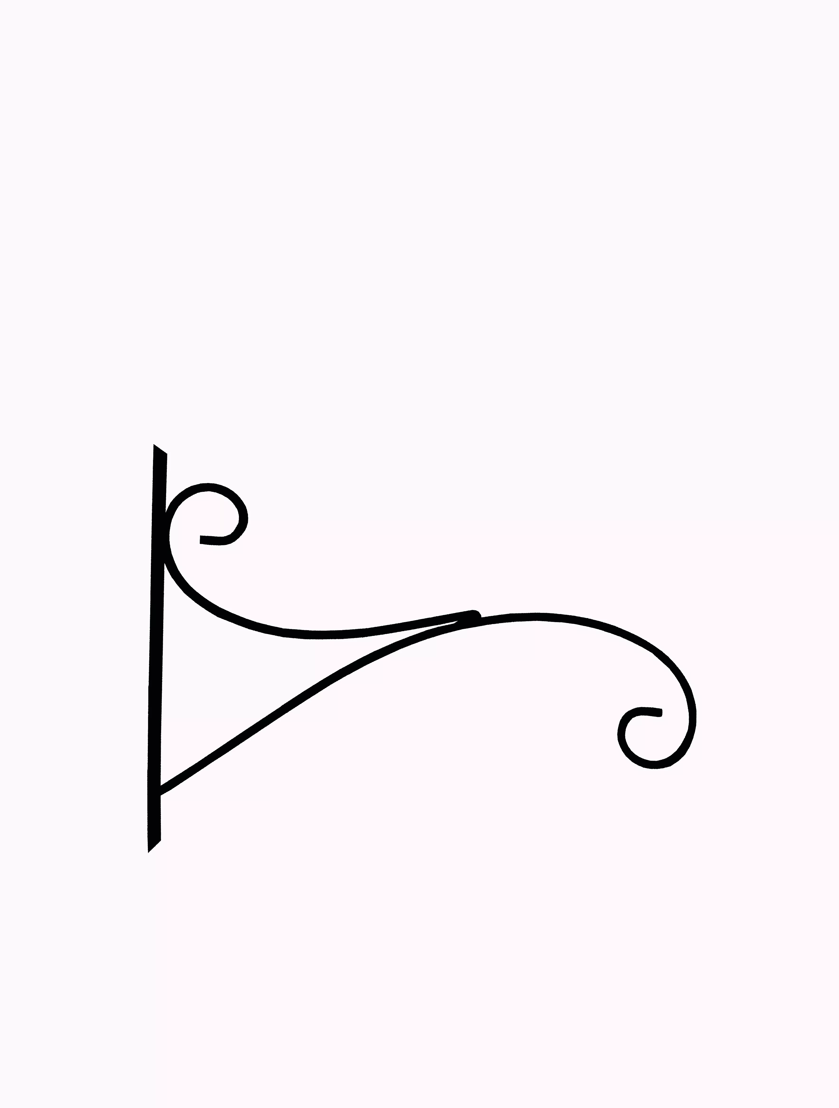 Крючок для подвесных кашпо Ср., черный М0000220 В250хД350 мм по цене 