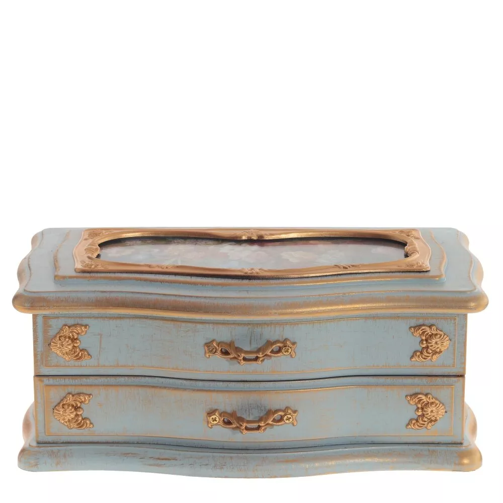 Шкатулка для украшений музыкальная 21,5х12х9см арт.768775 по цене 