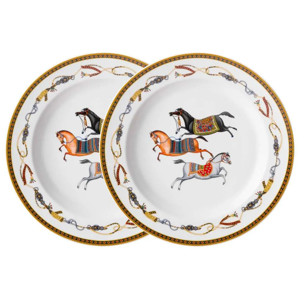 Набор тарелок обеденных Лефард Пассаж 2шт 25см, фарфор арт.760-860 по цене 