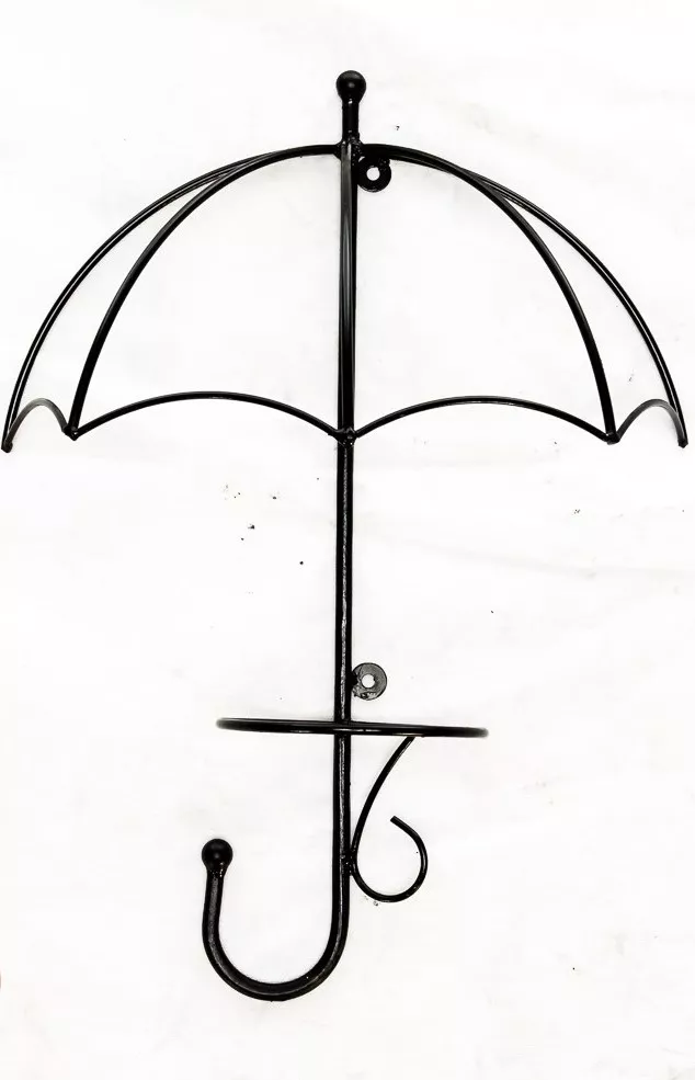 Подставка для цветов настенная Зонт на 1 цветок, металл арт.15-811 по цене 