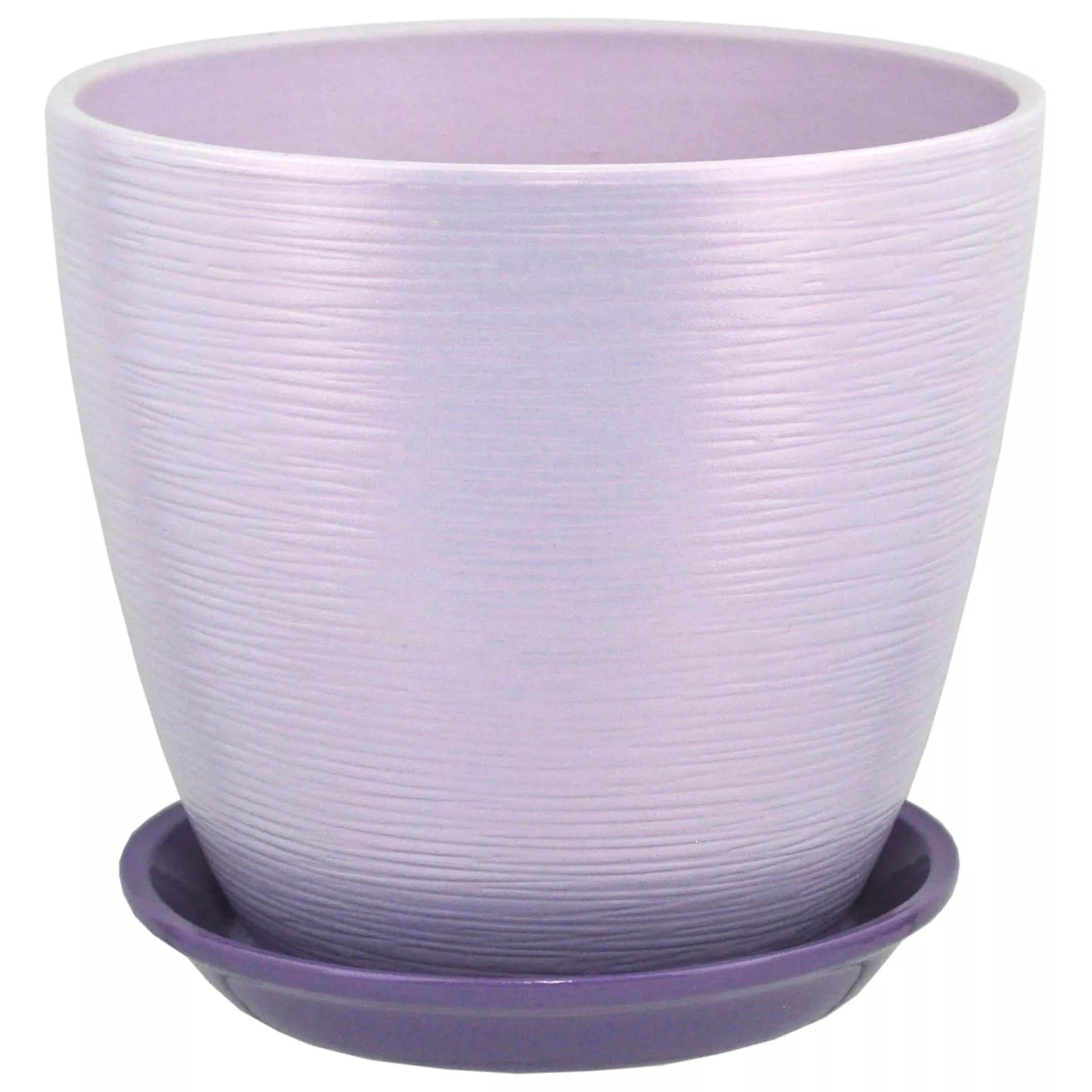 Горшок бутон Перламутр 21см 5л керамика, сиреневый арт.674817 по цене 