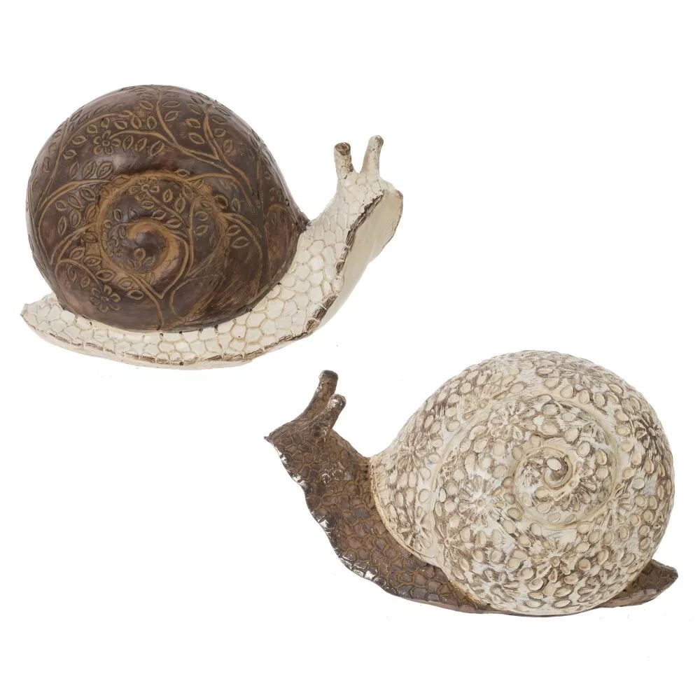 Фигурка декоративная Улитка 10,5х6х6,5см, 2в. арт.816424 по цене 