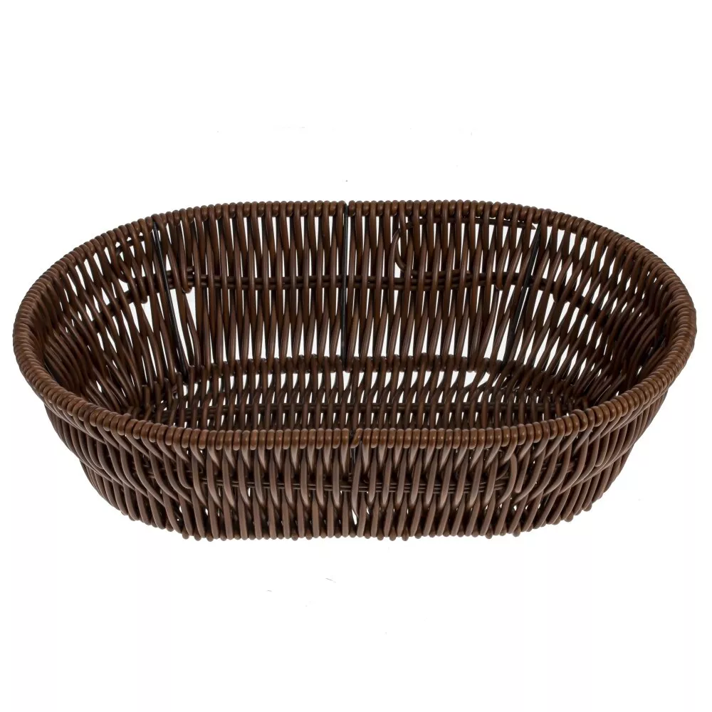 Корзина плетеная большая овал темный  31x22x8см арт.789819 по цене 
