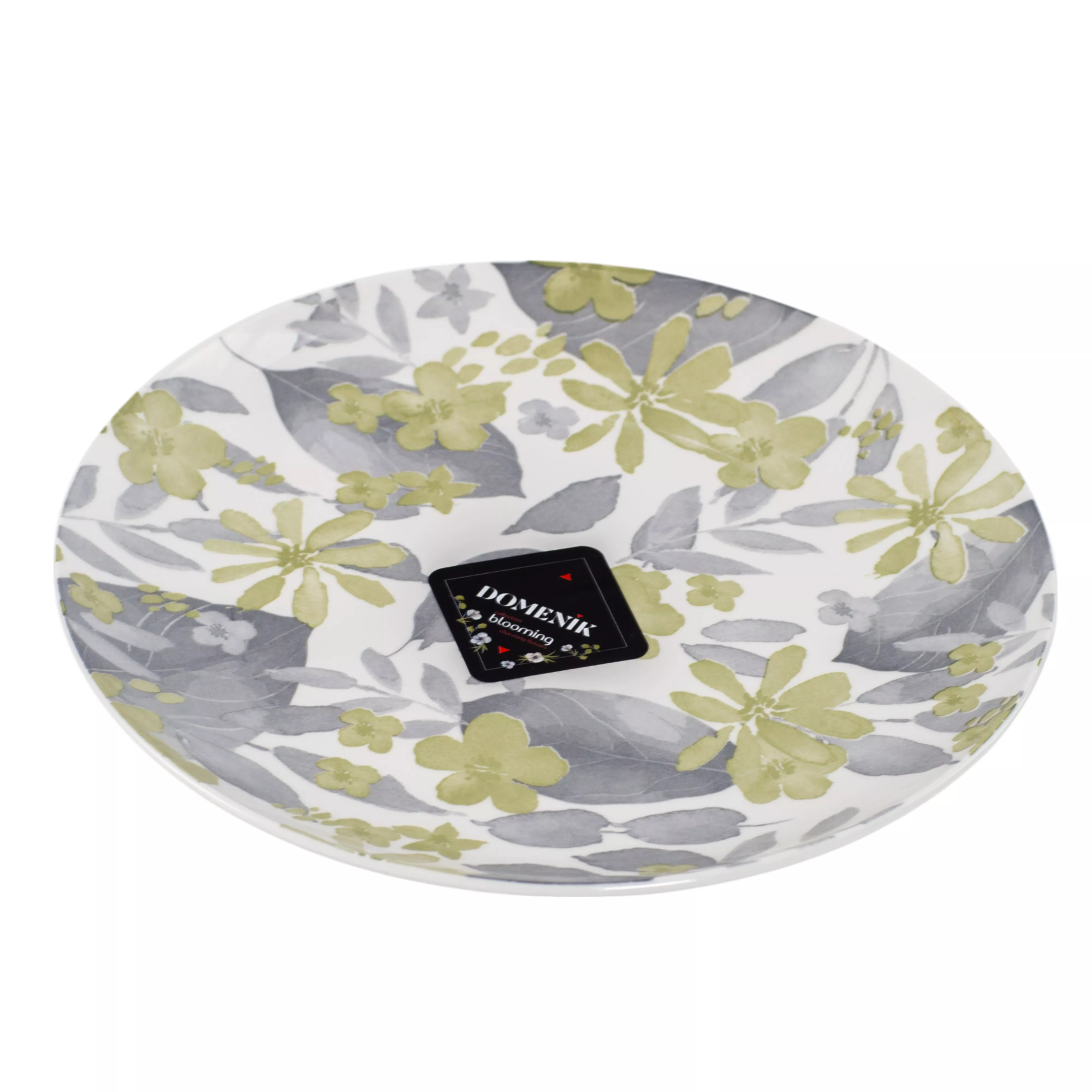 Тарелка обеденная Блуминг зеленая 24см, фарфор арт.DMD235 по цене 