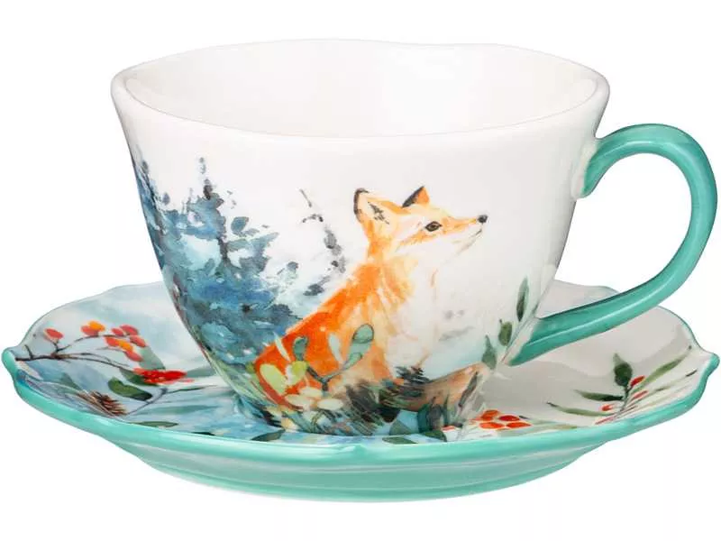 Пара чайная Лефард Лесная сказка Лиса 200мл фарфор арт.409-200 по цене 