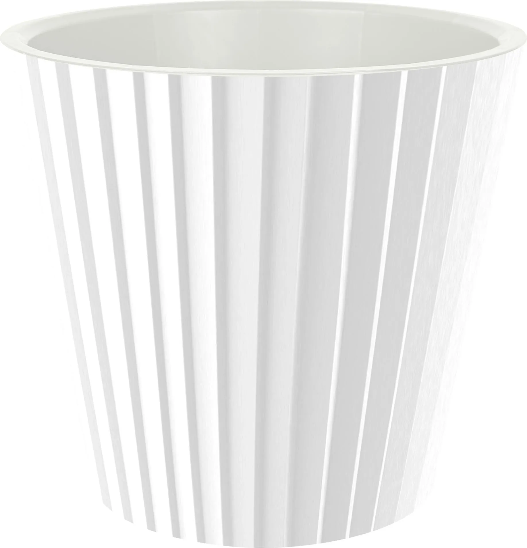 Кашпо ИнГрин Санд 19см 3,3л c дренажной вставкой, белый по цене 