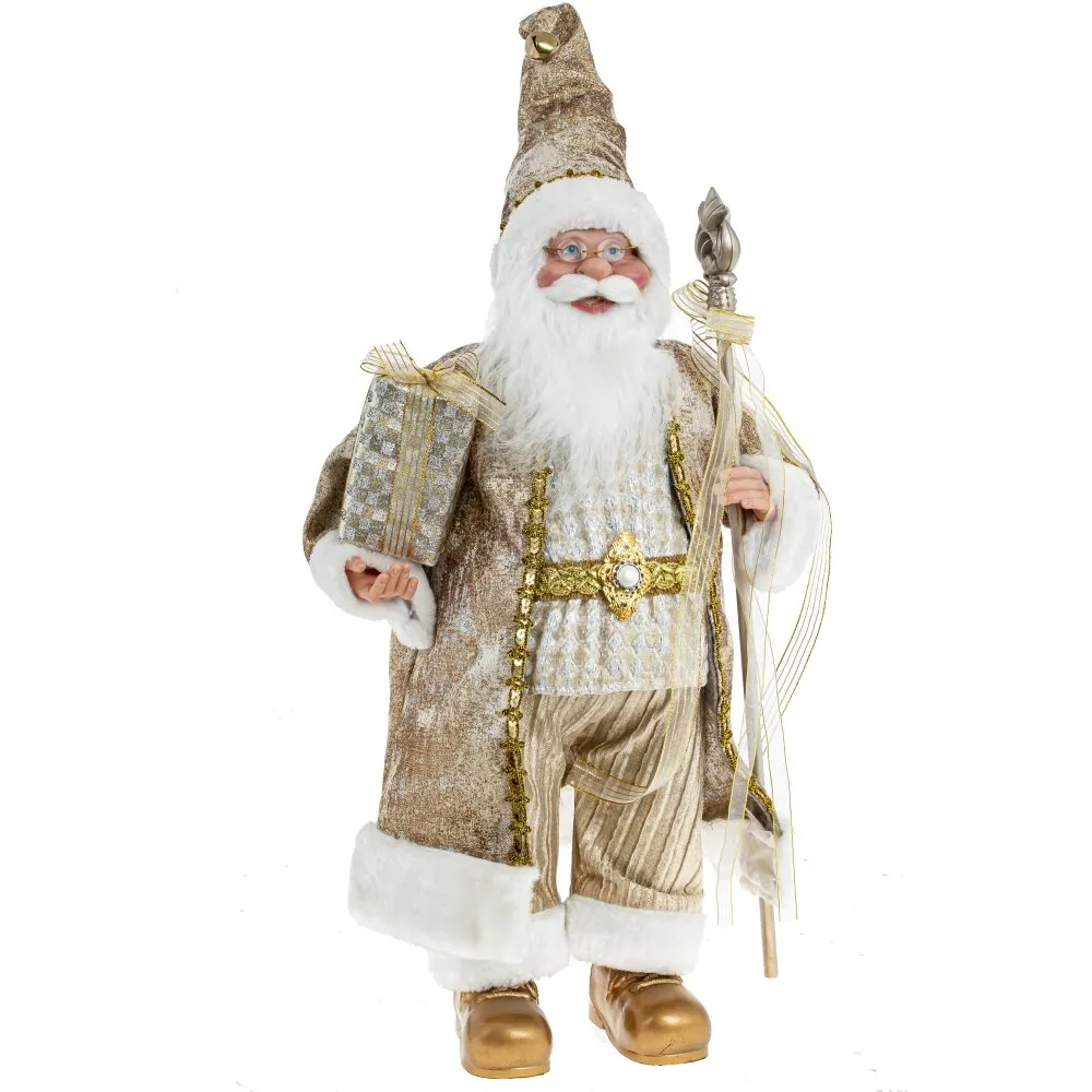 Фигура декоративная Дед Мороз 34х17х81/58см арт.761725 по цене 