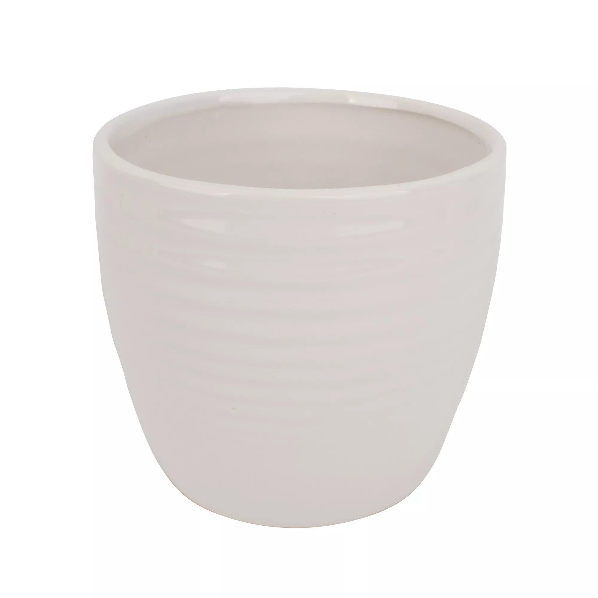 Кашпо для растений 11,9х13,2см белый, керамика арт.266634 по цене 