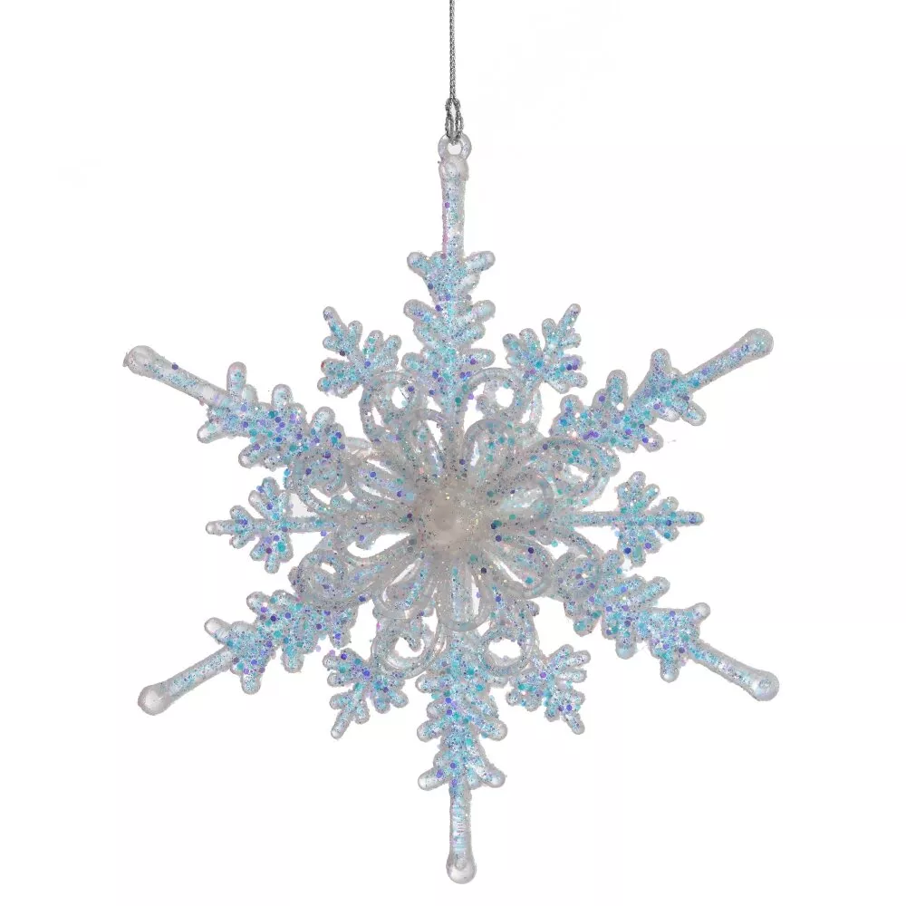 Украшение новогоднее Снежинка 16х3х17,5см арт.812521 по цене 