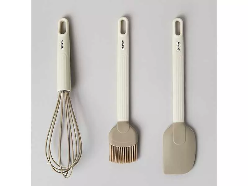 Набор кухонных принадлежностей Агнесс 3пр: венчик, лопатка, кисточка арт.671-025 по цене 