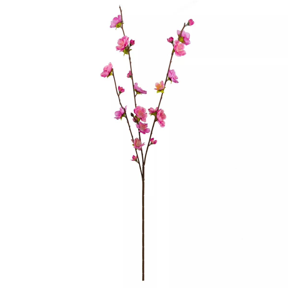 Цветок искусственный Ветка вишни 62см, розовый арт.к000028343 по цене 