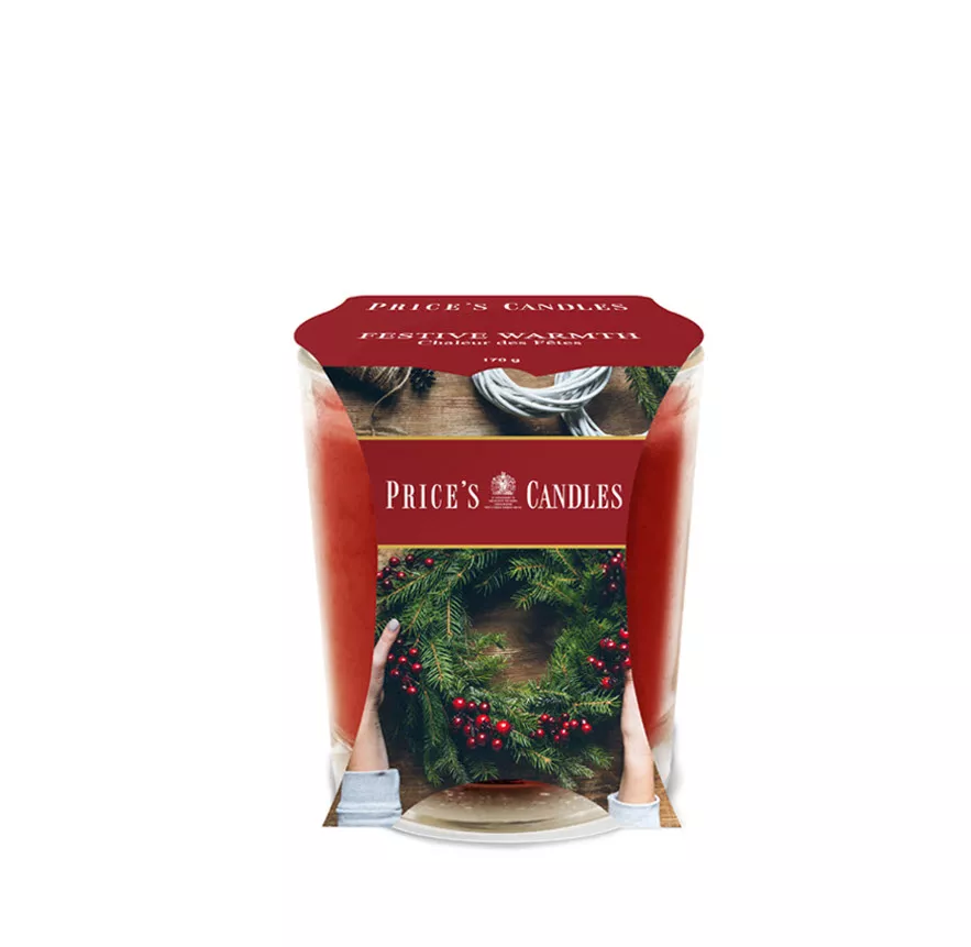 Свеча ароматизированная в стакане Праздничное тепло арт.PCJ010663 по цене 