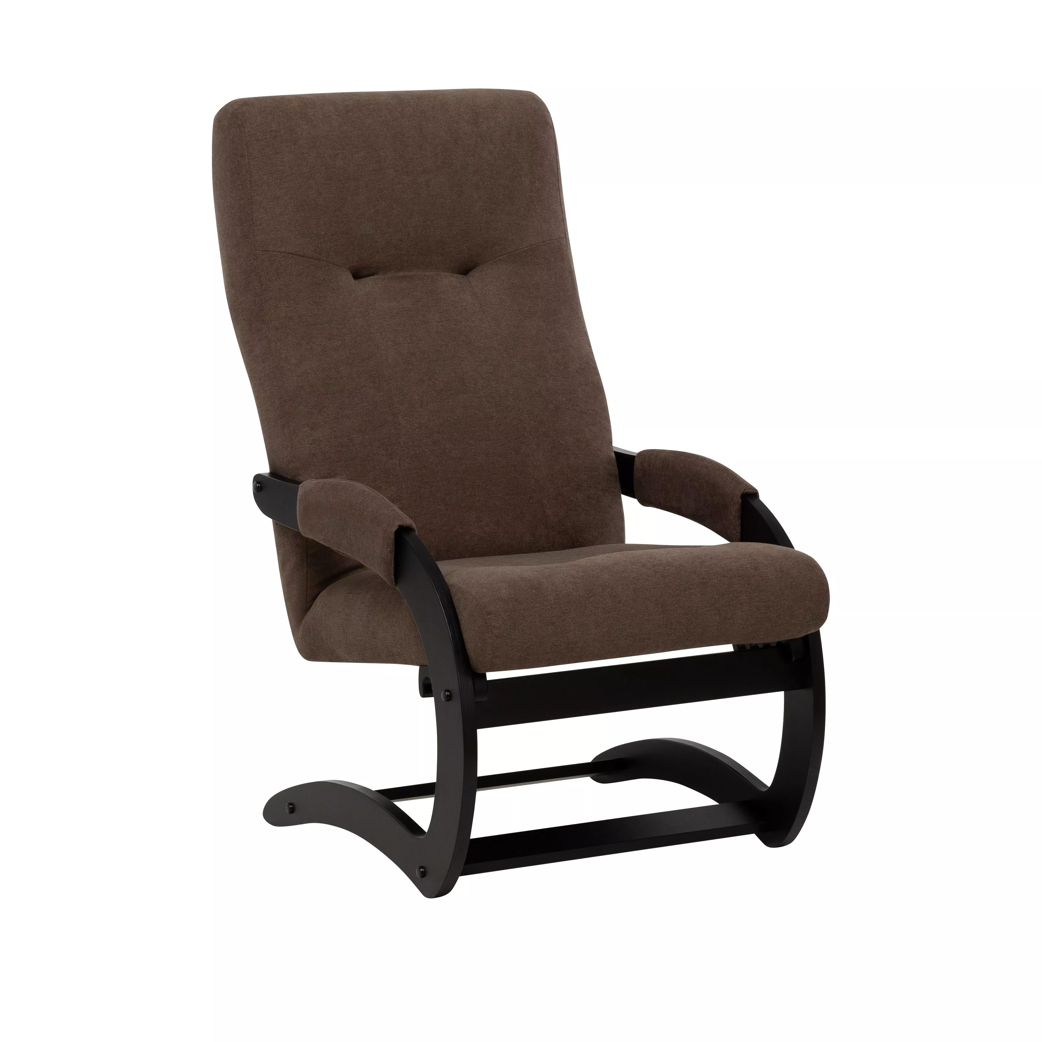 Кресло-качалка Лесет Блисс, венге/бежево-коричневый ткань Соро28 57х95х91,5см Ширина сиденья: 49см. по цене 