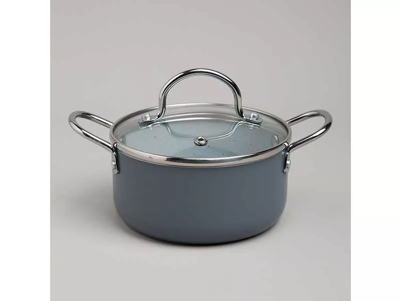 Кастрюля Агнесс с антип. покр. и стекл. крышкой 950мл арт.906-262 по цене 