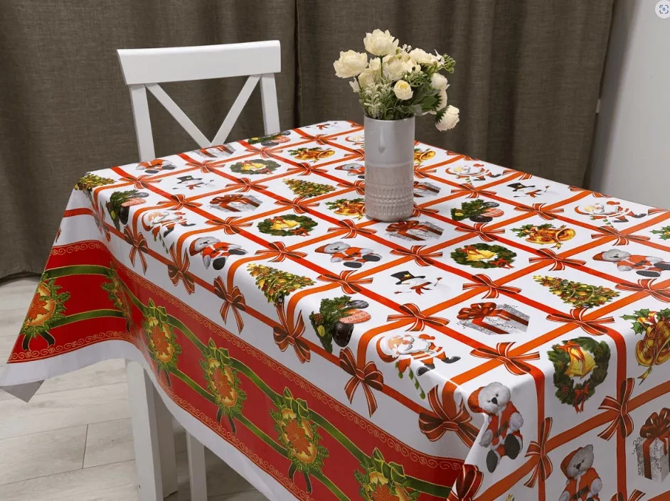 Клеенка Праздничная 140см, ПВХ арт.14305 по цене 