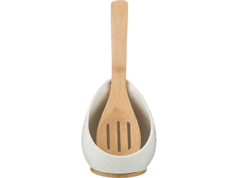 Подставка под ложку Лефард Натив 10x10x11,5см с дер лопаткой арт.587-141 по цене 