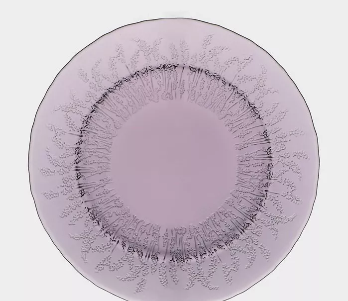 Тарелка десертная Магистро Французская лаванда 21см, стекло арт.9080468 по цене 