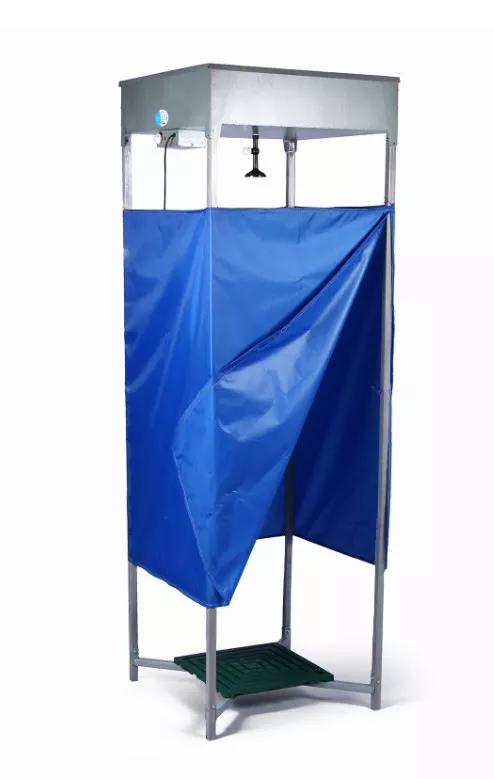 Душ дачный 80×80×250см, тент, бак антикор 128л, с ЭВН арт.2268550 по цене 