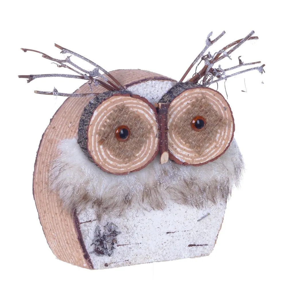 Фигурка декоративная Сова береза 21х6,5х18см арт.741683 по цене 