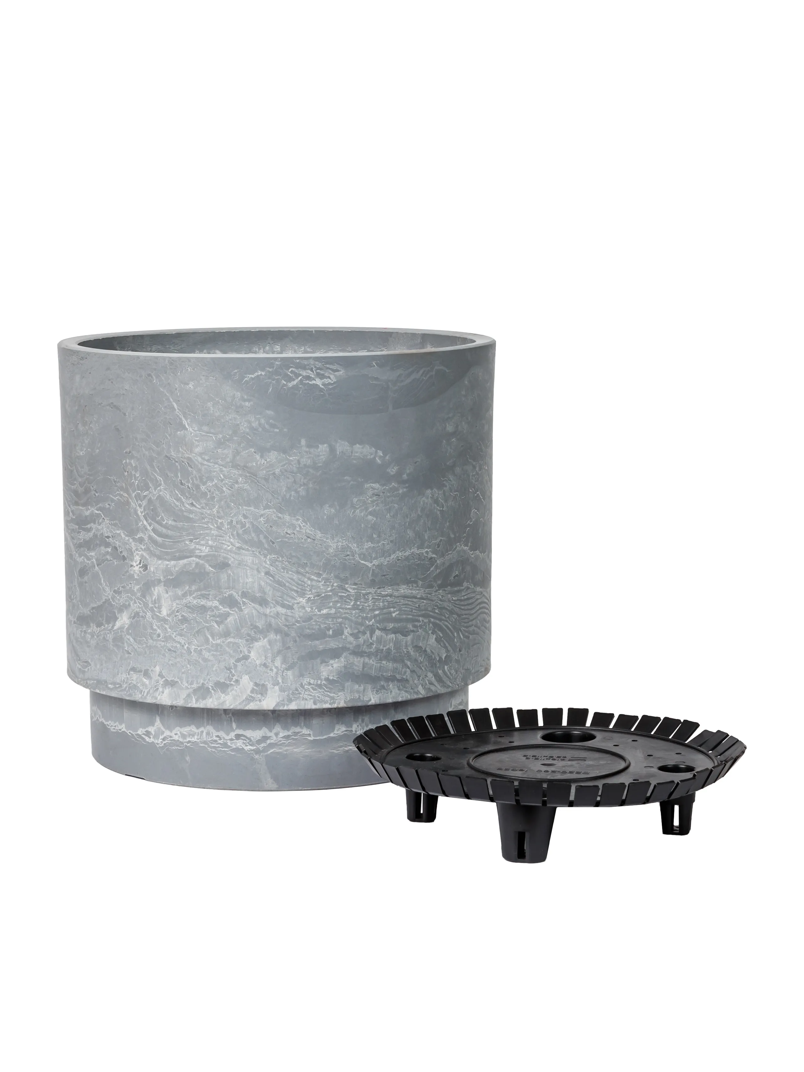 Горшок ГринШип Круглый 2,3л с дренажным вкладышем, светло-серый арт.H-16G15-1сс по цене 