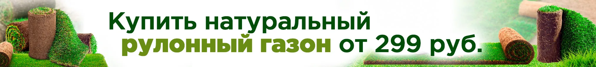 Рулонный газон от 299 руб!