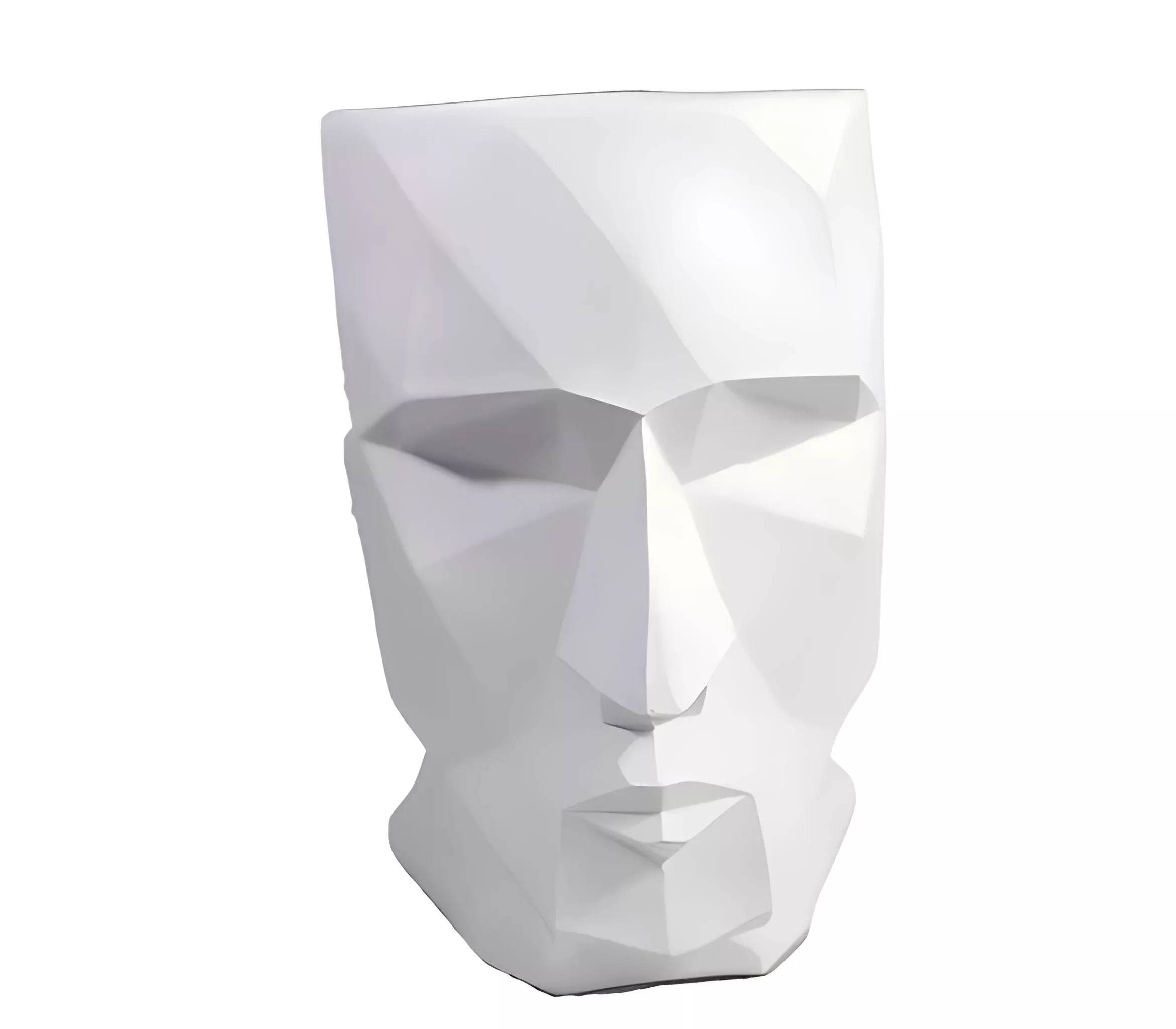 Ваза Голова белый 17х12х18см полистоун арт.718198/K175 по цене 