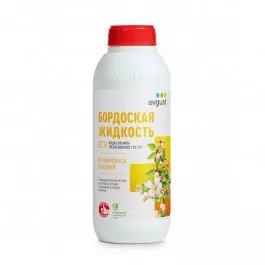 Фунгицид Август Бордоская жидкость для плодовых культур комплексный 1 л по цене 