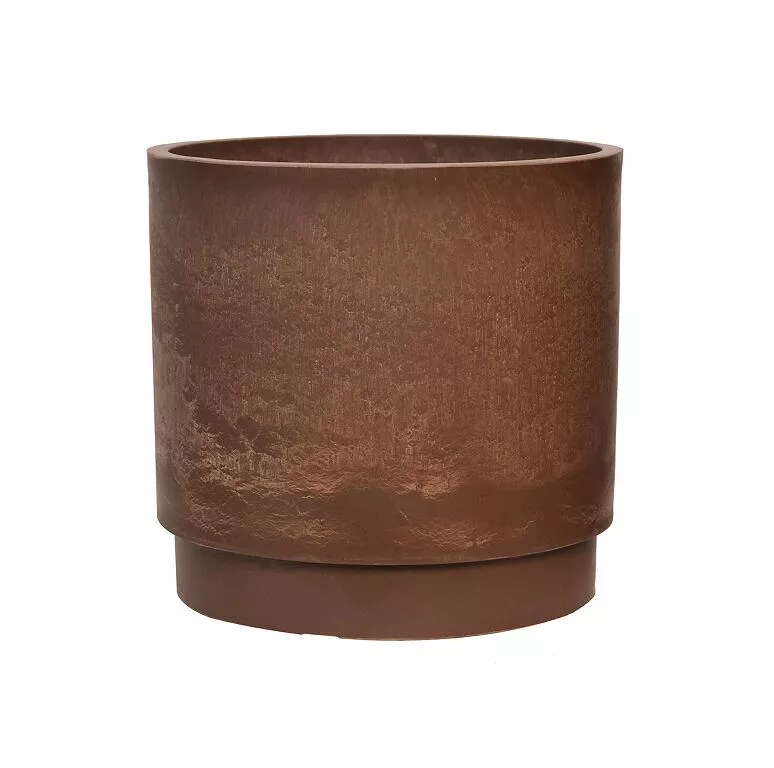 Горшок для растений Круглый 10л 25х25см с дренажным вкладышем, шоколад арт.H-16G25ш по цене 