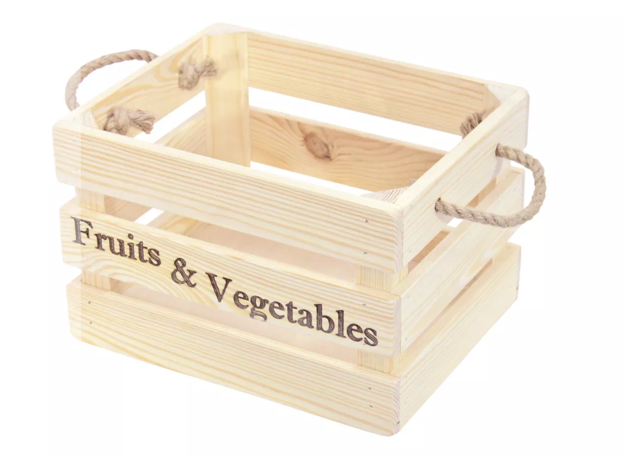 Ящик для хранения Комплект-Агро малый 23х29х19см дерево, сосна по цене 