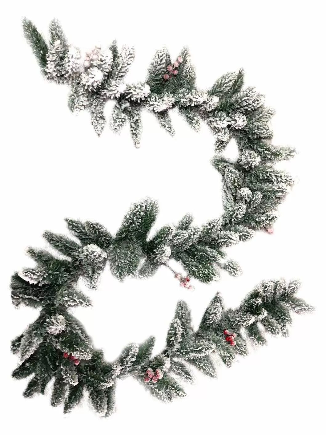 Гирлянда новогодняя Хвоя заснеженная из ПВХ 25х25х270см арт.89149 по цене 