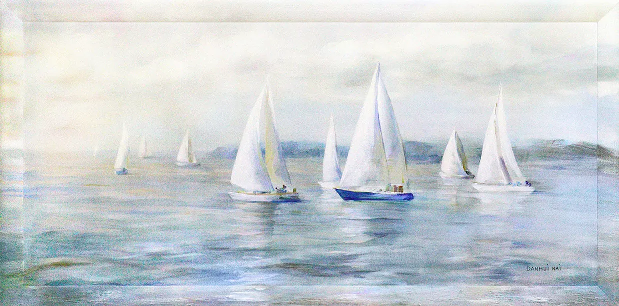 Картина - репродукция Парусники 70х150см арт.8Л3830 по цене 