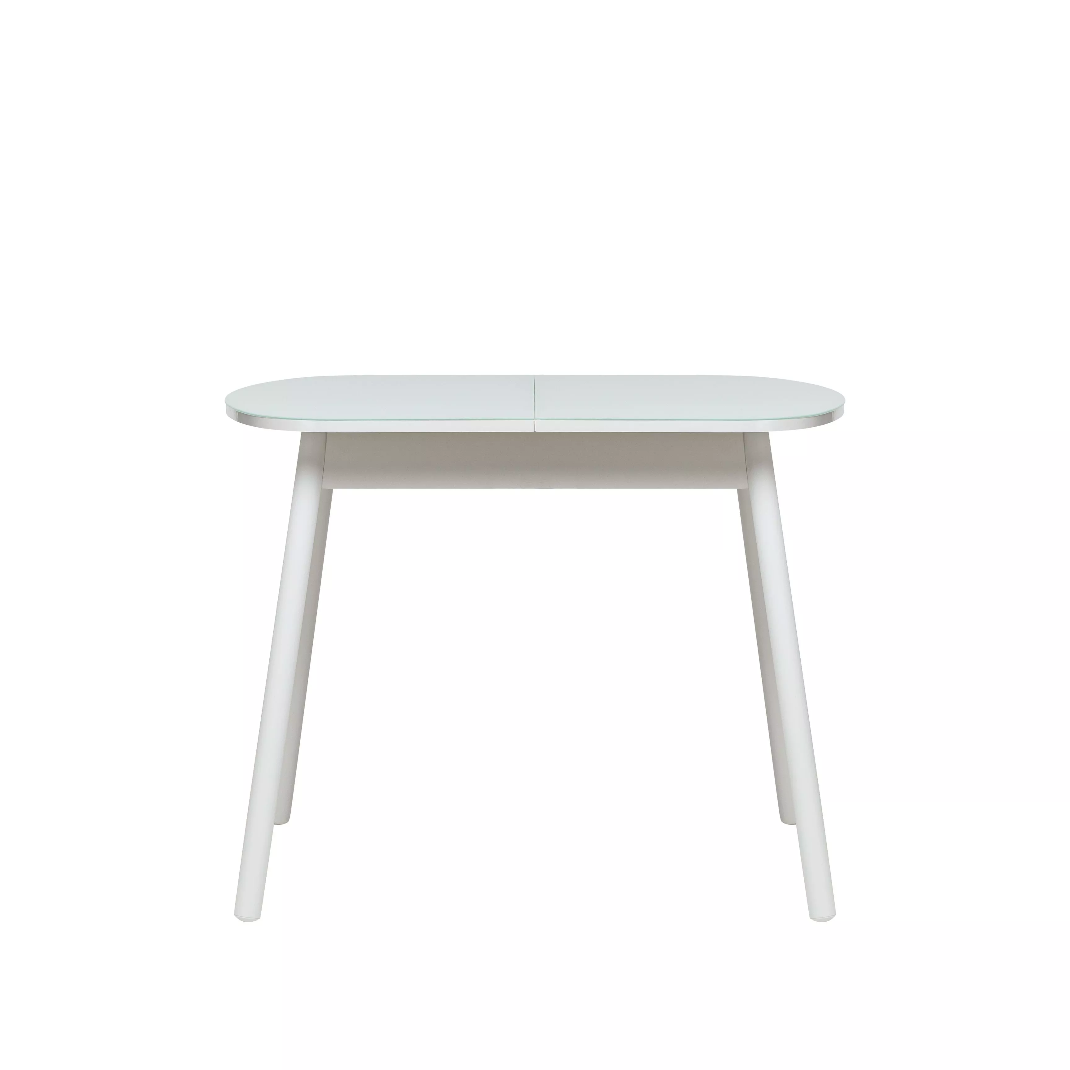 Стол обеденый Лесет Мидел раздвижной мини, белый 74х94(120)х64см по цене 