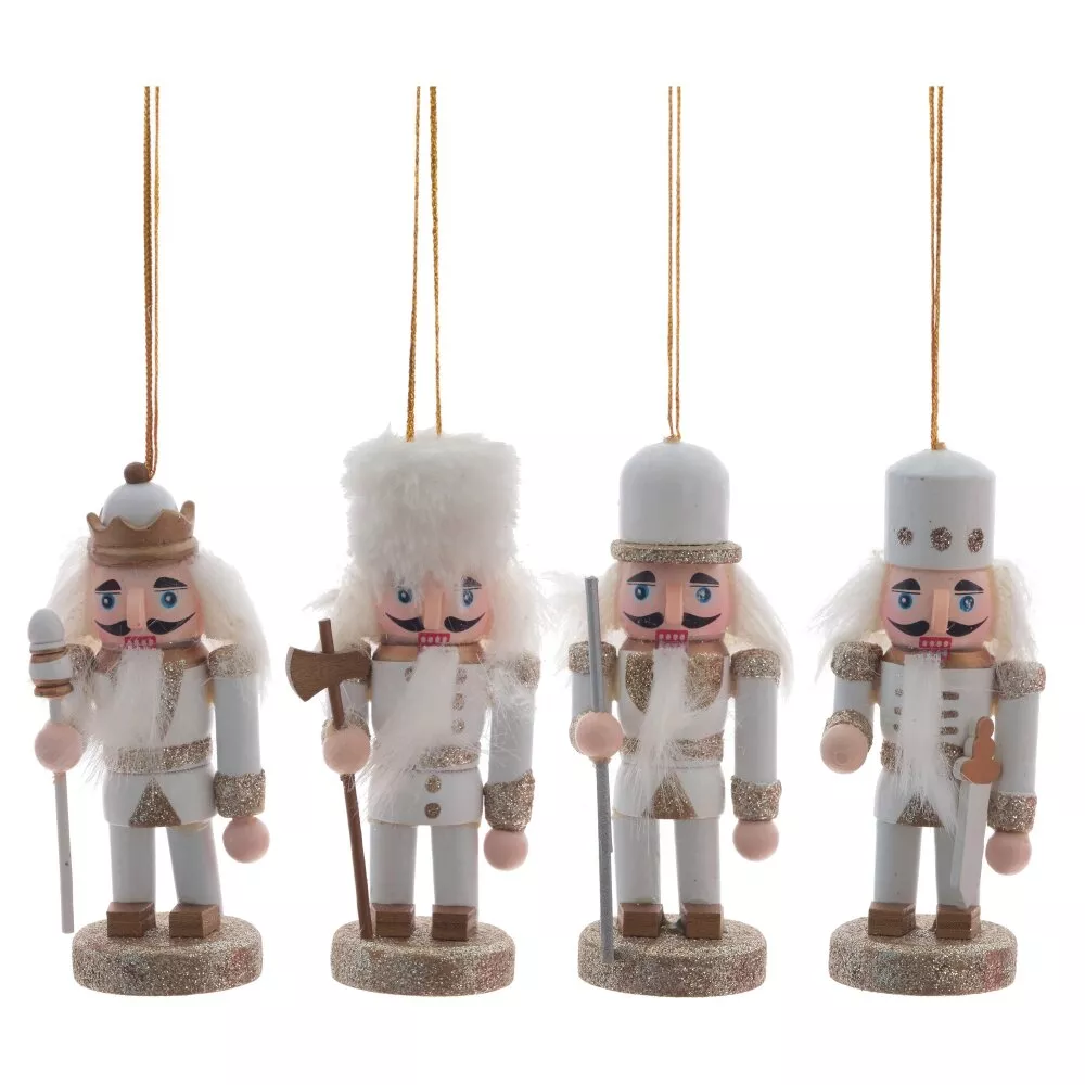 Украшение Щелкунчик набор 4шт 17,5х4х10,5см арт.813572 по цене 