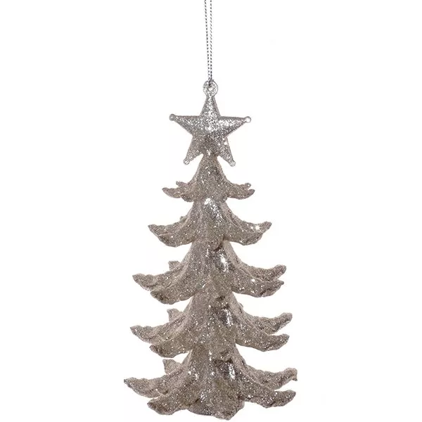 Украшение новогоднее Елка 7,5х7,5х13,5см полимерные материалы арт.254625 по цене 